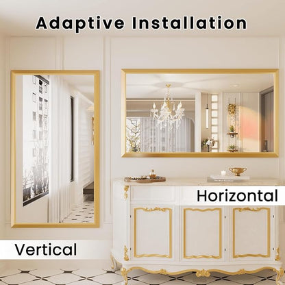 Amorho 50x36 Inch Bathroom Mirror, Wall-Mounted Mirrors Perfect - Image 4