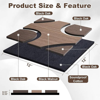 Acoustic Wood Slat Panels, 3D Fluted Wood Panel Sound Absorbing Panel - Image 3
