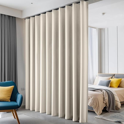 hoeflife Room Divider Curtains Blackout Floor to Ceiling Curtain by Hoeflife