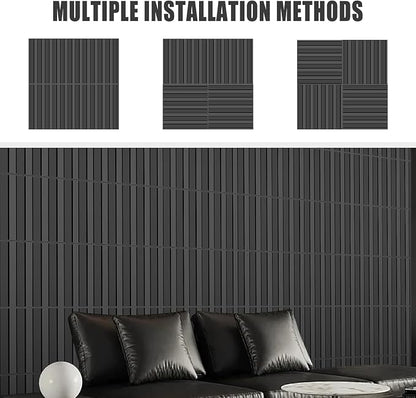 33 Pack 3D PVC Wall Panels 12x12 Inch - Image 3