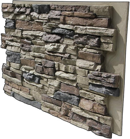 Lightning Ridge 48 in. x 24 in. Class A Fire Rated Faux Stone Siding Panel by Tritan+BP