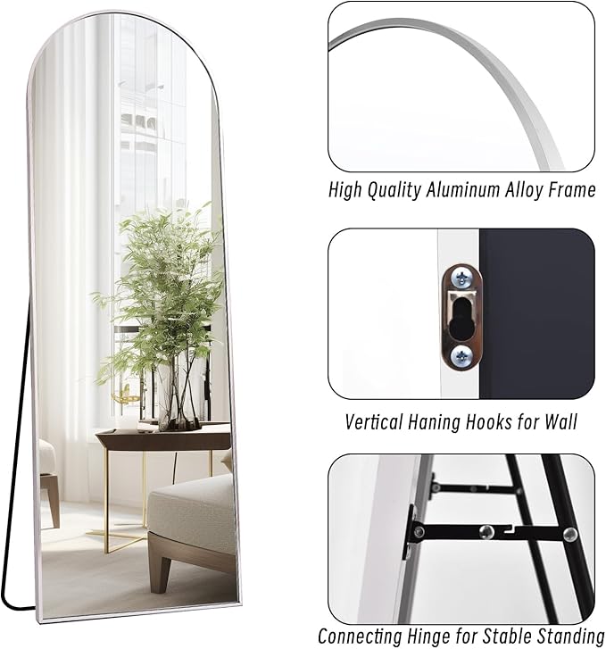 Dewfig Full Length Mirror, Full Body Mirrors - Image 7