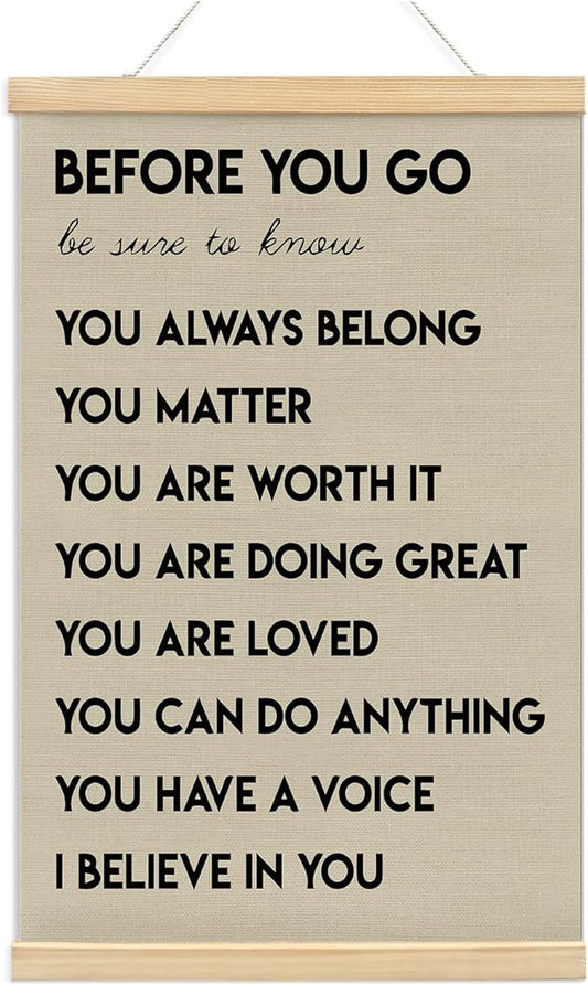 foedor Mental Health Posters, Positive Affirmations Wall Sign Decor Posters by Unknown