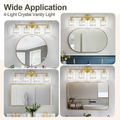 Crystal Bathroom Light Fixtures, Bathroom Lighting Fixtures Over Mirror - Image 6