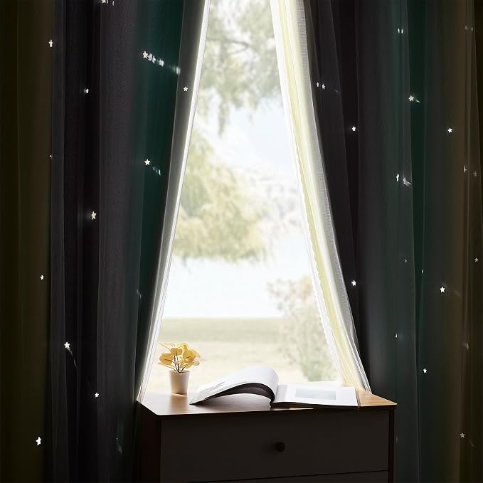 XiDi Yellow Blackout Curtains for Bedroom, Kids Room, Girls Room - Image 9