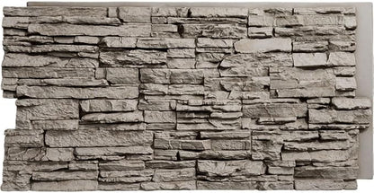 EverStone Canyon Ridge Faux Stone Panel, 45 3/4"W x 24 1/2"H x 1 1/4"D by EkenaMillwork