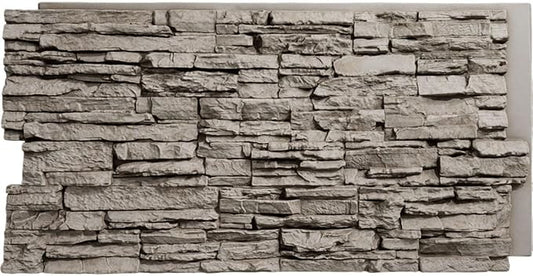EverStone Canyon Ridge Faux Stone Panel, 45 3/4"W x 24 1/2"H x 1 1/4"D by EkenaMillwork