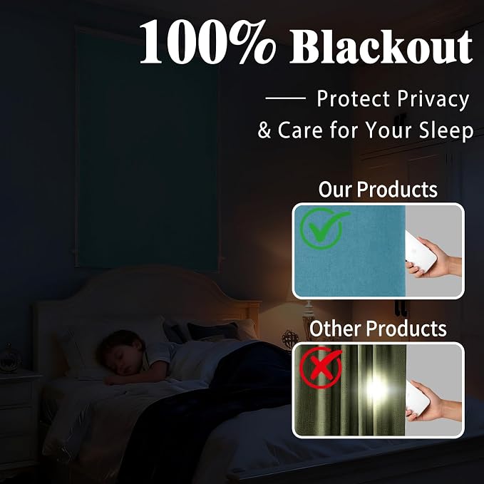 No-Sew 100% Blackout Shade - Image 2
