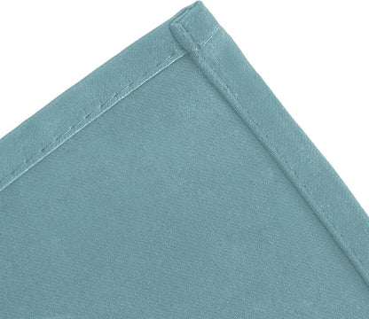 LEMOMO Blackout Curtains 66 x 72 Inch Long Stone Blue Curtains Set of 2 Panels - Image 7