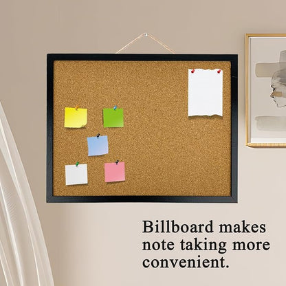 GDMINLO Black Cork Bulletin Board, 17.7 X 13.3 inches - Image 4