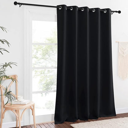 NICETOWN Black Out Living Room Curtain 118 inches Long, Grommet Thermal - Image 2