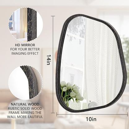 Irregular Asymmetrical Mirror Wall Mounted, Unique Vanity Mirror, Shaped - Image 7