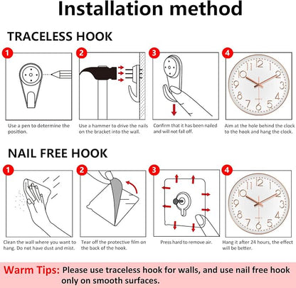 Modern Silent Wall Clock - Image 9