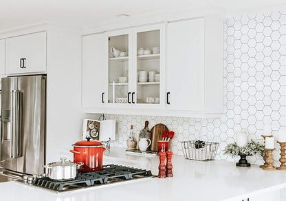 Kitchen Peel and Stick Wallpaper White Wallpaper Contact Paper - Image 4