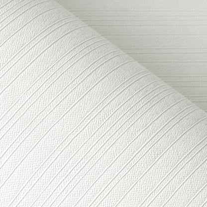 FunStick 16"x240" Modern Cream White Textured Wallpaper Peel and Stick by FunStick