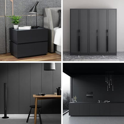 Arthome 11.8''x100'' Black Contact Paper, Self Adhesive Wallpaper Waterproof - Image 7