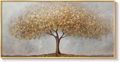 Gold Framed Tree of Life Wall Art, Large Modern Canvas Prints Paintings Artwork - Image 9