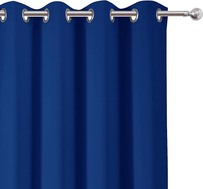 LEMOMO Blackout Curtains 52 x 63 inch/Royal Blue Curtains Set of 2 - Image 7