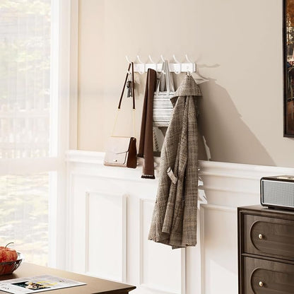 GWAAZXGZ White Coat Rack Wall Mount - Image 2