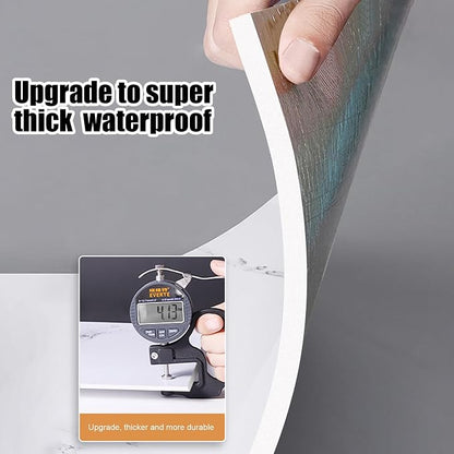 22pcs Thick Marble Peel and Stick Waterproof Wall Panels, Heat-Resistant - Image 6
