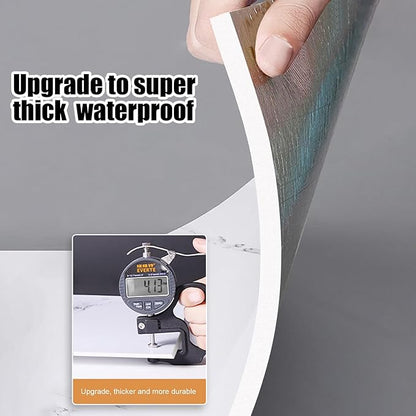 10pcs Thick Marble Peel and Stick Waterproof Wall Panels, Heat-Resistant - Image 6