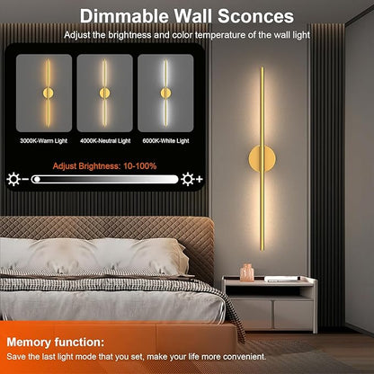 Tartek Battery Operated Wall Sconces Set of Two, Rechargeable Wall Lights - Image 2