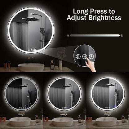 LED Bathroom Mirror 22 Inch Round Bathroom Mirror - Image 7