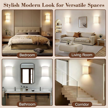 Battery Operated Wall Sconce Set of Two: 10000mAh Wireless Wall Light - Image 5