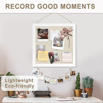 Double-Sided Cork Board with Linen, Picture Display Vision Board Kit Corkboards - Image 5