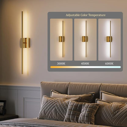 Morauroral Gold Rechargeable Wall Sconces Set of 2, 10000mAh Battery Operated - Image 5