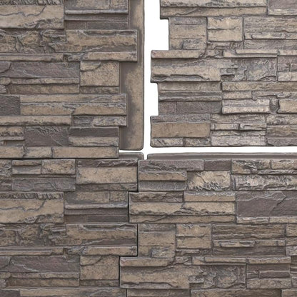 EverStone Cascade Faux Stone Panel, 48 5/8"W x 24 3/4"H x 1 1/4"D, Cascade - Image 9