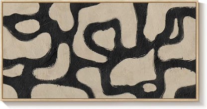 Oversized Framed Abstract Horizontal Wall Art - Image 9