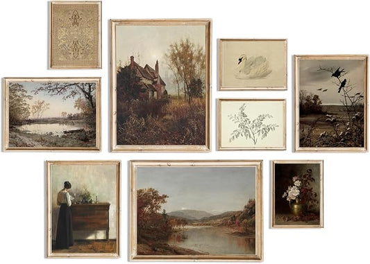 uniro Vintage Wall Art Decor Prints Farmhouse Wall Decor Vintage Fall Autumn by uniro