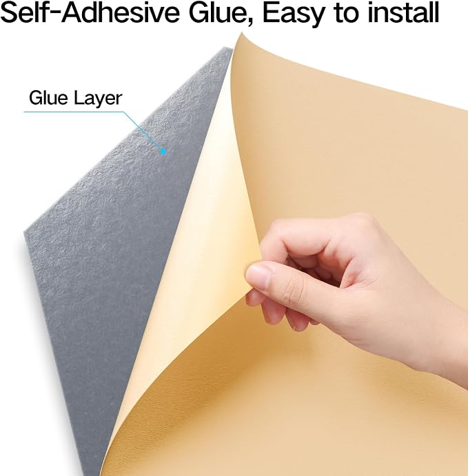 16 Pack Self-Adhesive Acoustic Panels 12" X 10" X 0.4" - Image 2