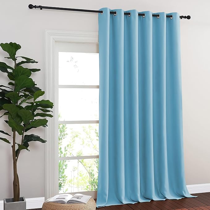 NICETOWN Blackout Sliding Glass Door Curtains, Room Darkening Thermal Insulated - Image 8