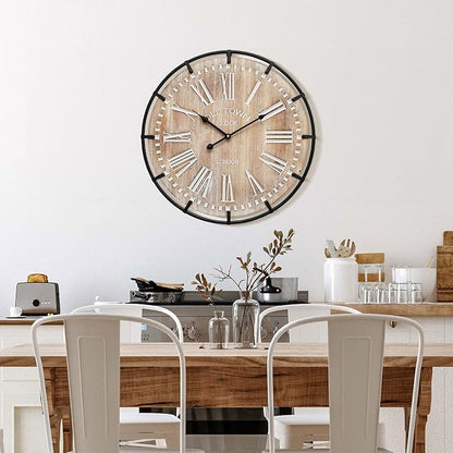 24 Inch Large Farmhouse Wall Clock - Image 5