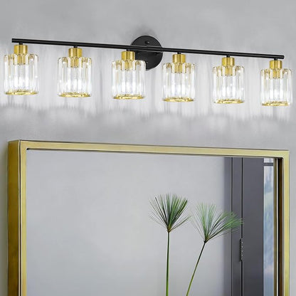 Crystal Bathroom Light Fixtures, Bathroom Lighting Fixtures Over Mirror by Kvhiiw