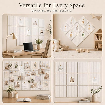 Large Cork Boards for Walls – 36" x 24" Self Adhesive Felt Wall Tiles - Image 6