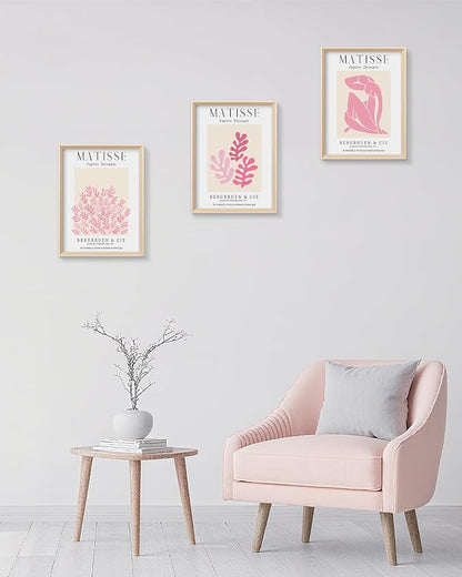 Framed Matisse Pink Canvas Wall Art, Abstract Matisse Canvas Wall Decor - Image 8