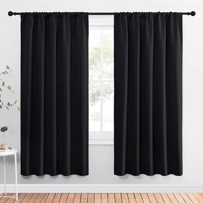 NICETOWN Black Blackout Curtain Blinds by NICETOWN