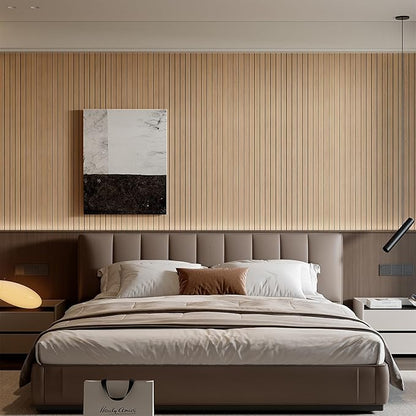 YU LI 3DH Peel and Stick PVC Slat Wall Panel 236"x15.75" Self-Adhesive Thick - Image 4