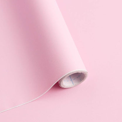 118"x17.7" Pink Peel and Stick Wallpaper Solid Color Contact Paper by SAFIYYA