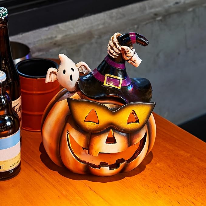 Halloween Decorations - Pumpkin Lights Decor - Outdoor Jack-o'-Lantern Decorative Clearance for Home Indoor Outdoor Halloween Thanksgiving Festival Home Costumes Parties Haunted House Décor…