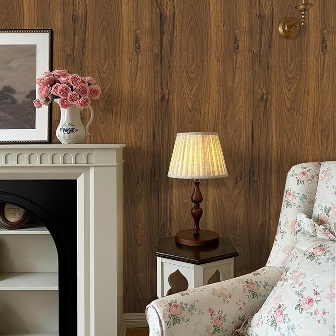 COSNIGHT Wood Grain Contact Paper, Vintage Peel and Stick Wallpaper 15.7''x118'' - Image 6