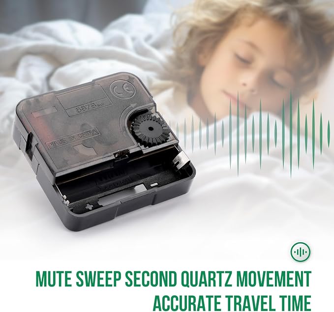 Wall Clock Modern Non-Ticking Battery Operated Silent Wall Clocks Simple Style - Image 8