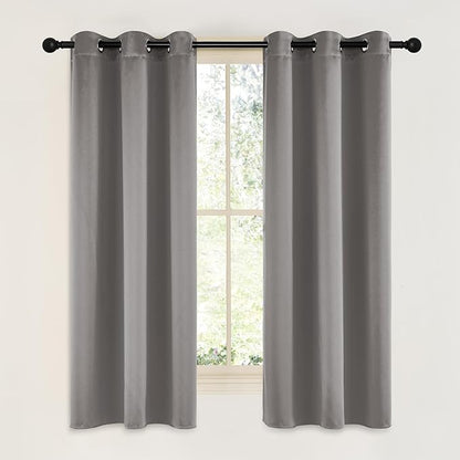 NICETOWN Room Darkening Cafe Satin Curtains by NICETOWN
