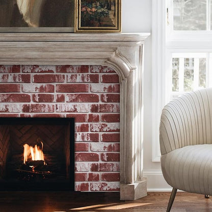 Commomy 3D Peel and Stick Brick, Ultralight Thin PVC Faux Brick Wall Panels - Image 8