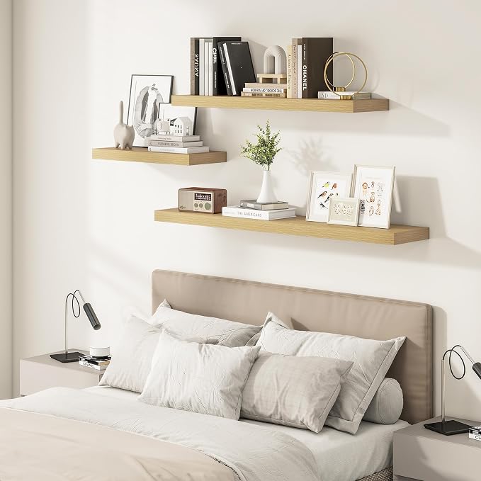 Vivelove 12 Inch Deep Floating Shelves 24 inch Long, 24 x 12 Wide Display - Image 7