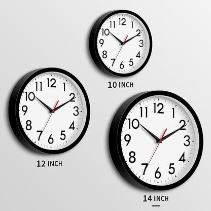 DAXSMY 14 Inch Wall Clock Large Battery Operated Big Silent Non Ticking Analog - Image 3