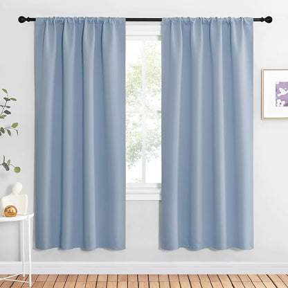 NICETOWN Blackout Curtains for Living Curtains, Vintage Blue, 2 Panels by NICETOWN